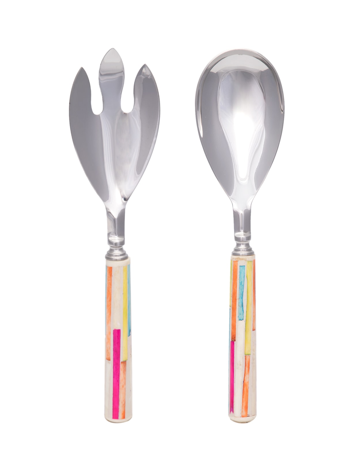 Conjunto De Colher E Garfo Para Servir Em Metal