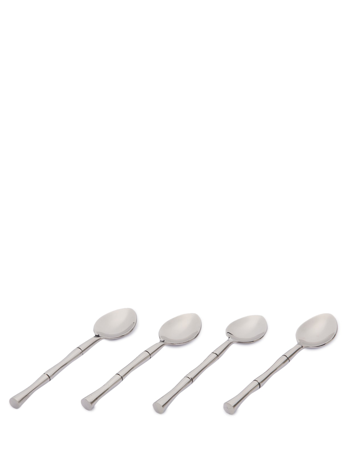 Conjunto De Colheres Com De Aço Inox 4 Peças Prata '2Home