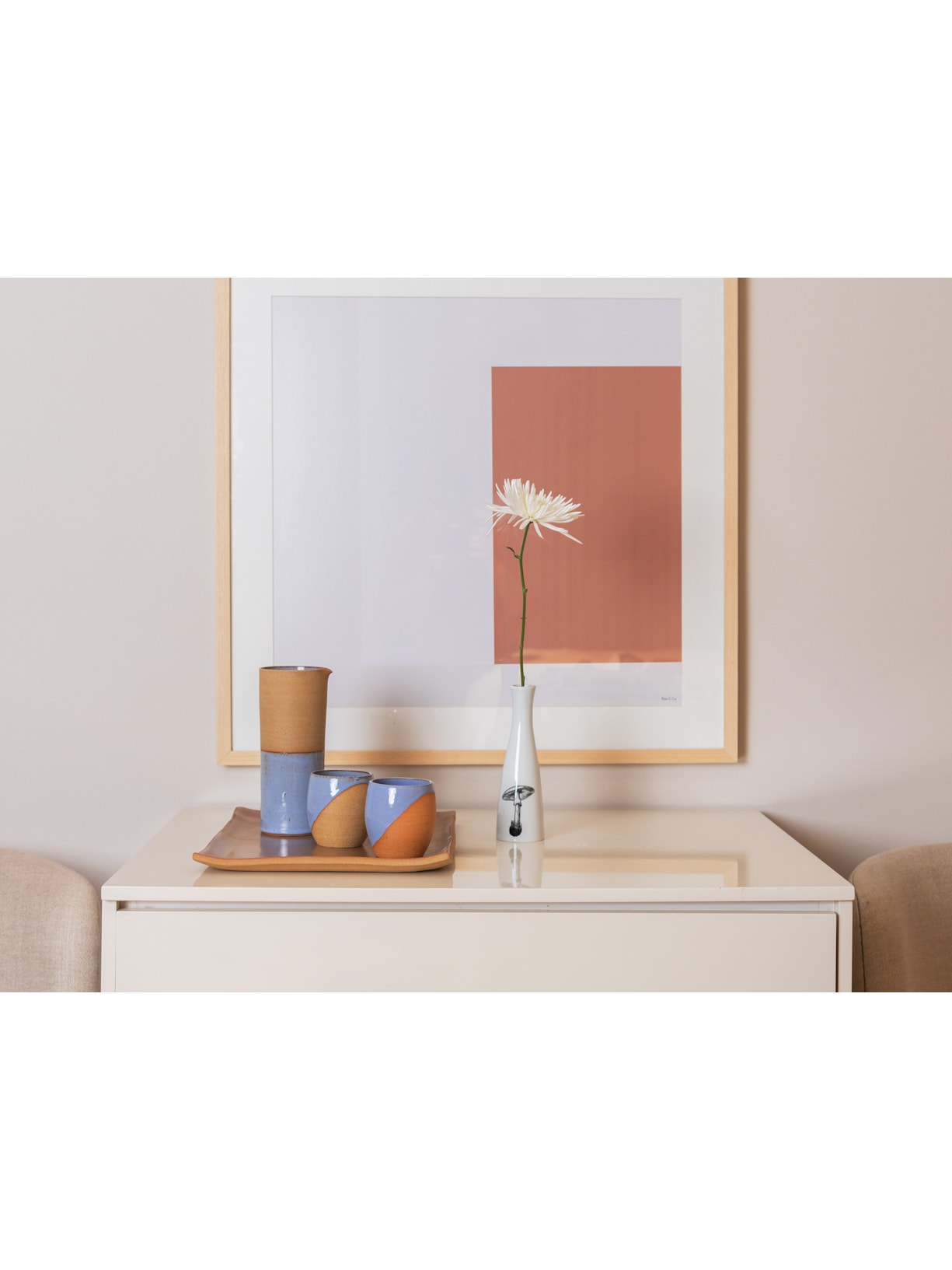 Conjunto De Copo Tulipa 2 Unidades Azul Luli Ateliê