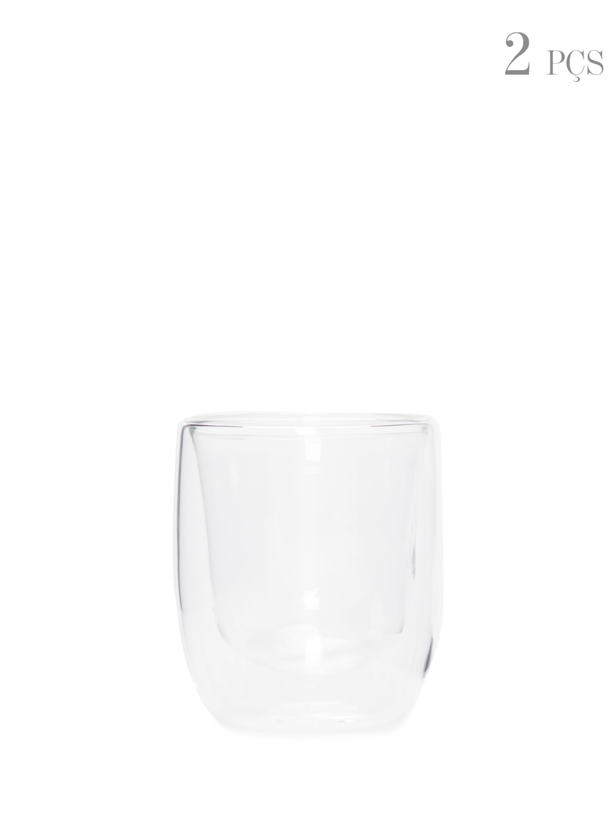 Conjunto De Copos Para Café Resistente A calor 2 Peças - Branco