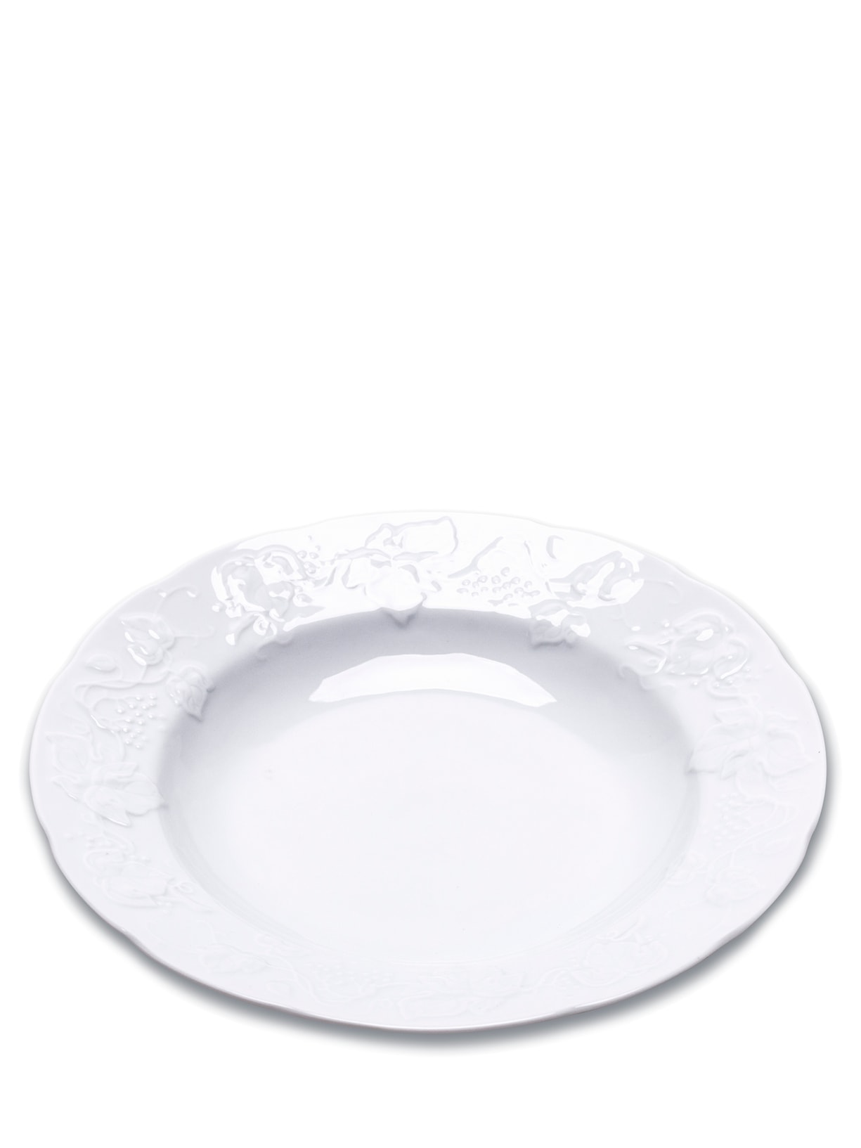 Conjunto De Pratos Fundos Limoges Vendange Em Porcelana 6 Peças Branco Wolff