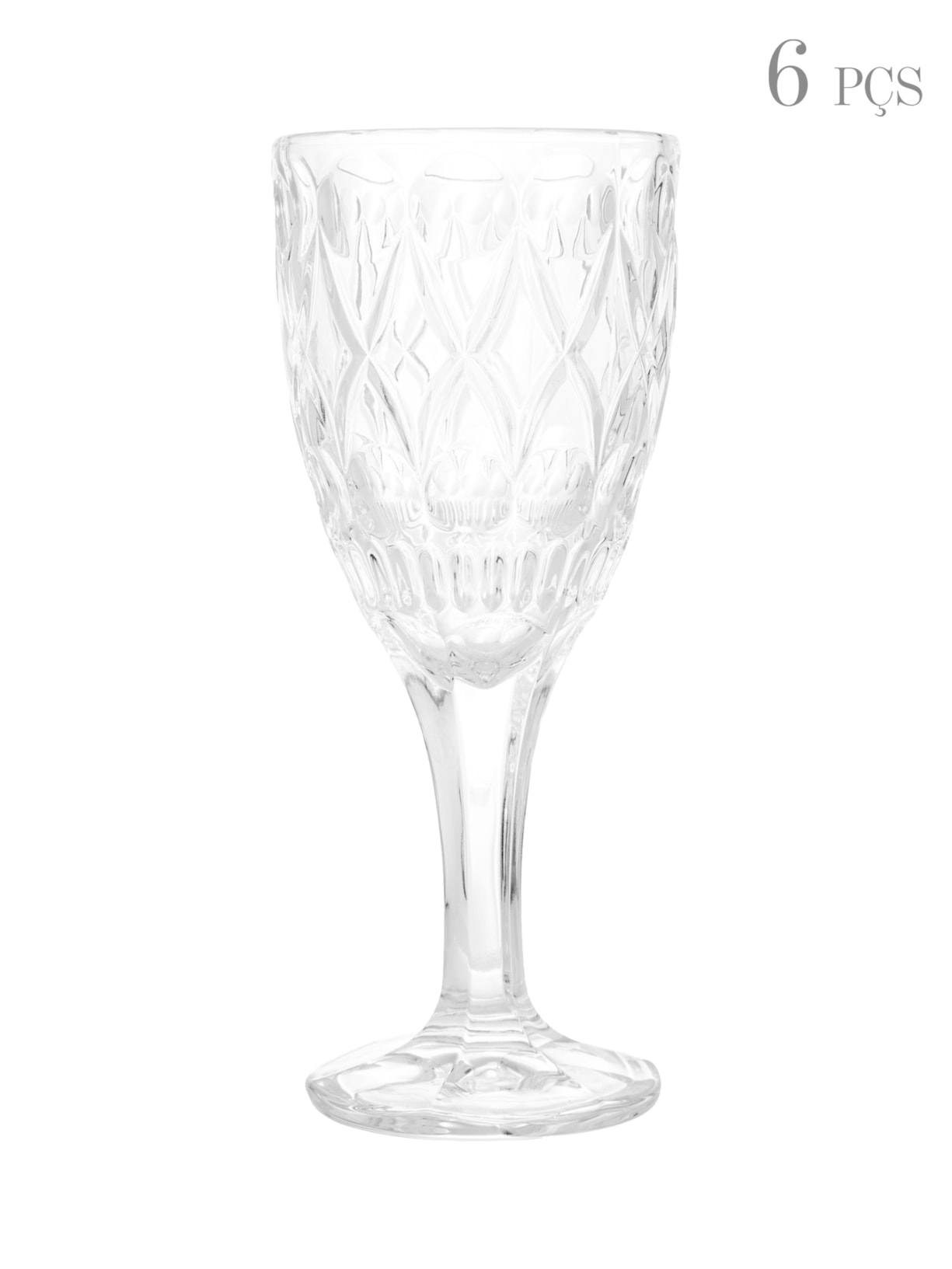 Conjunto De Taças Angel Em Cristal 6 Peças 245ml Wolff