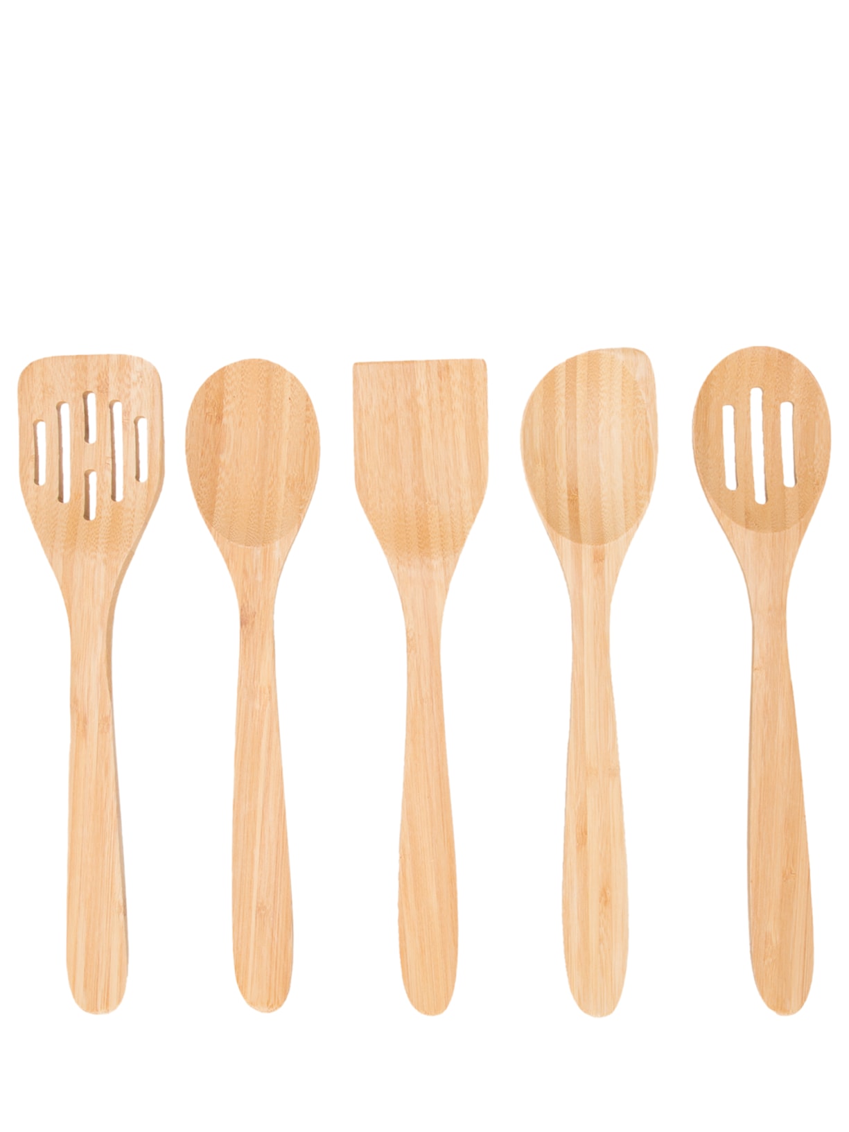 Conjunto de Utensílios 6 Peças em Bambu Marrom '2Home