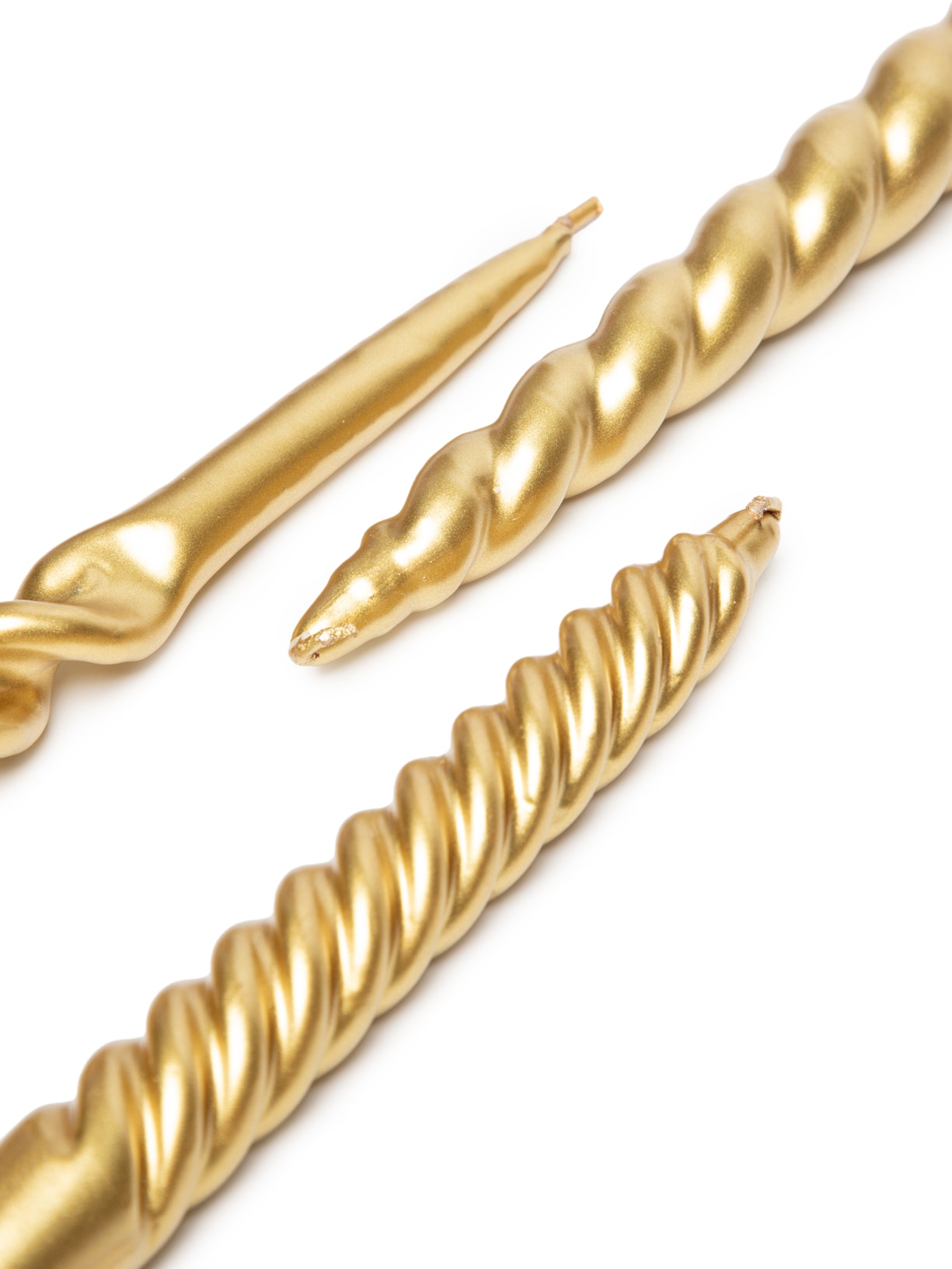 Conjunto De Velas Castiçal Especial Natal Dourado Cian Candle