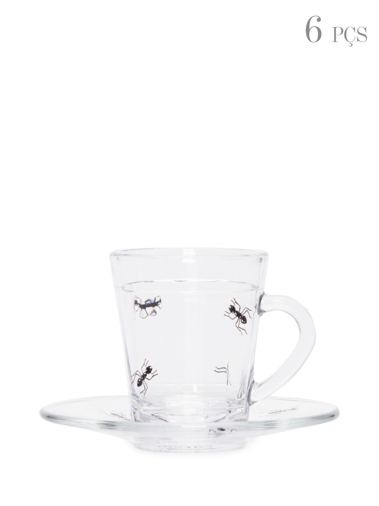 Conjunto De Xícaras De Café Americano Com Pires 6 Peças Greghi Design