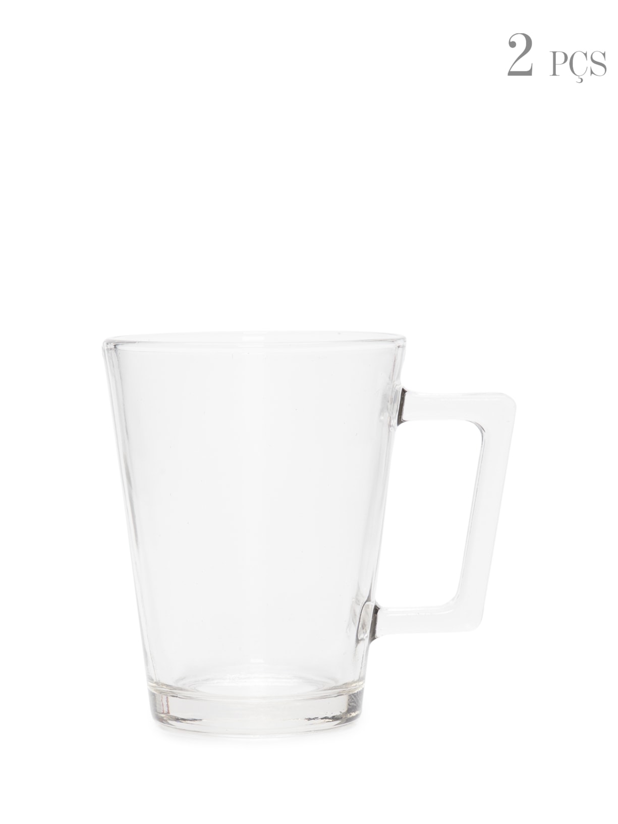 Conjunto De Xícaras Martin Coffe Time 270ml 2 Peças Em Vidro