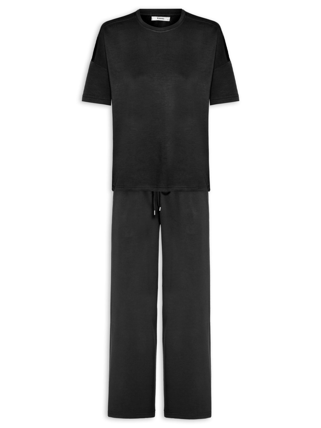 Conjunto Feminino Básico Em Malha - Preto