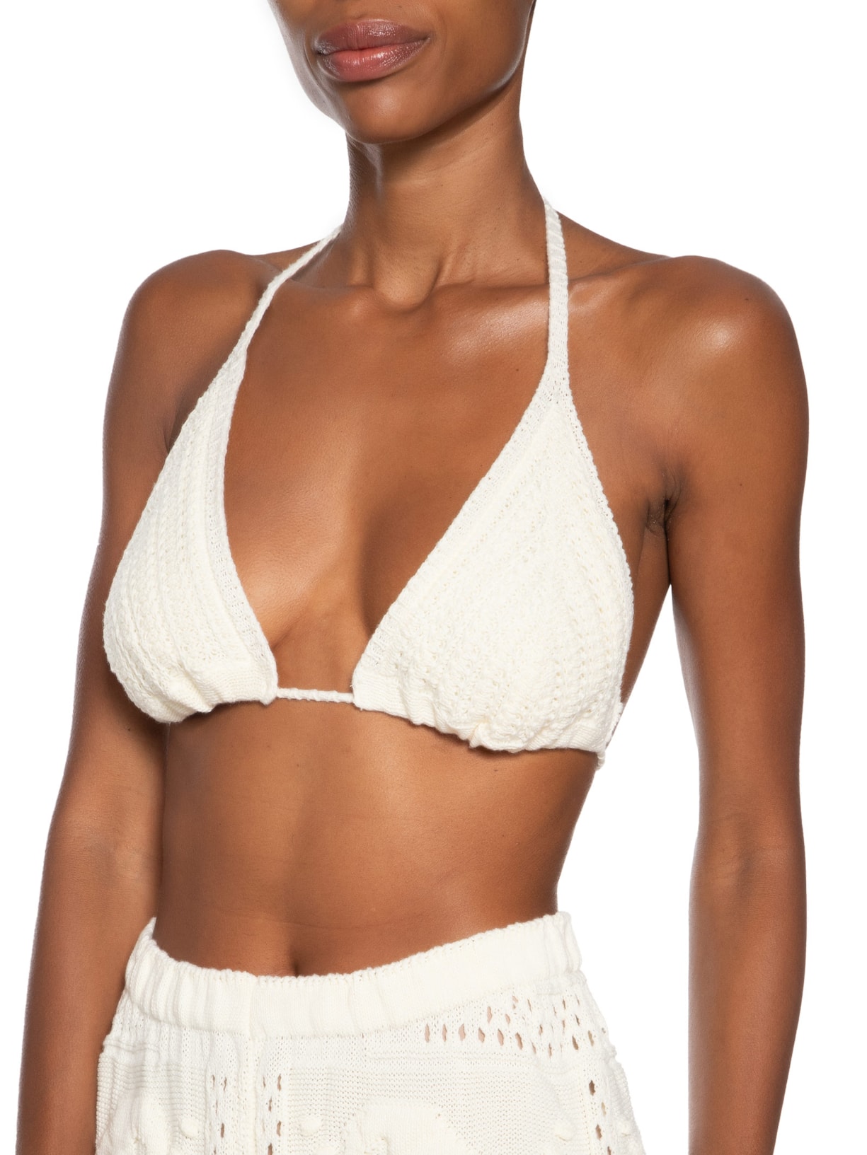 Conjunto Feminino Beachwear Em Tricot Off White Market 33