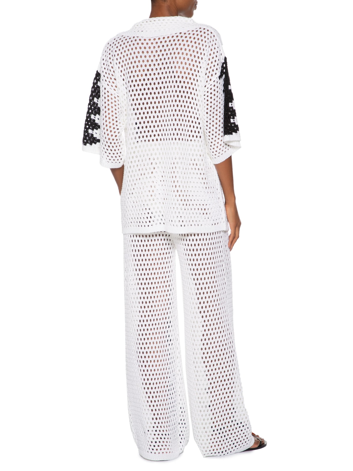 Conjunto Feminino Bicolor Beachwear Em Tricot Off White Market 33