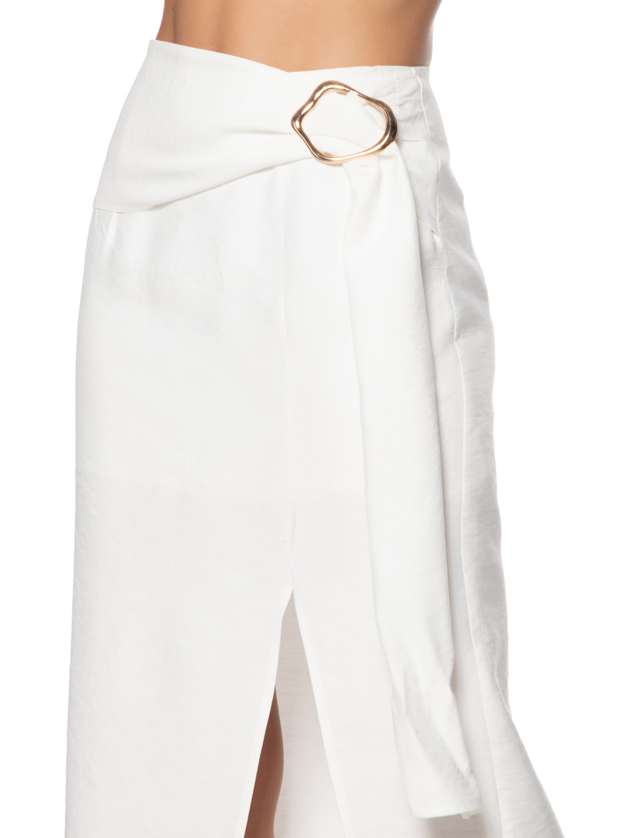 Conjunto Feminino Blusa E Saia com Fivela Off White Market 33