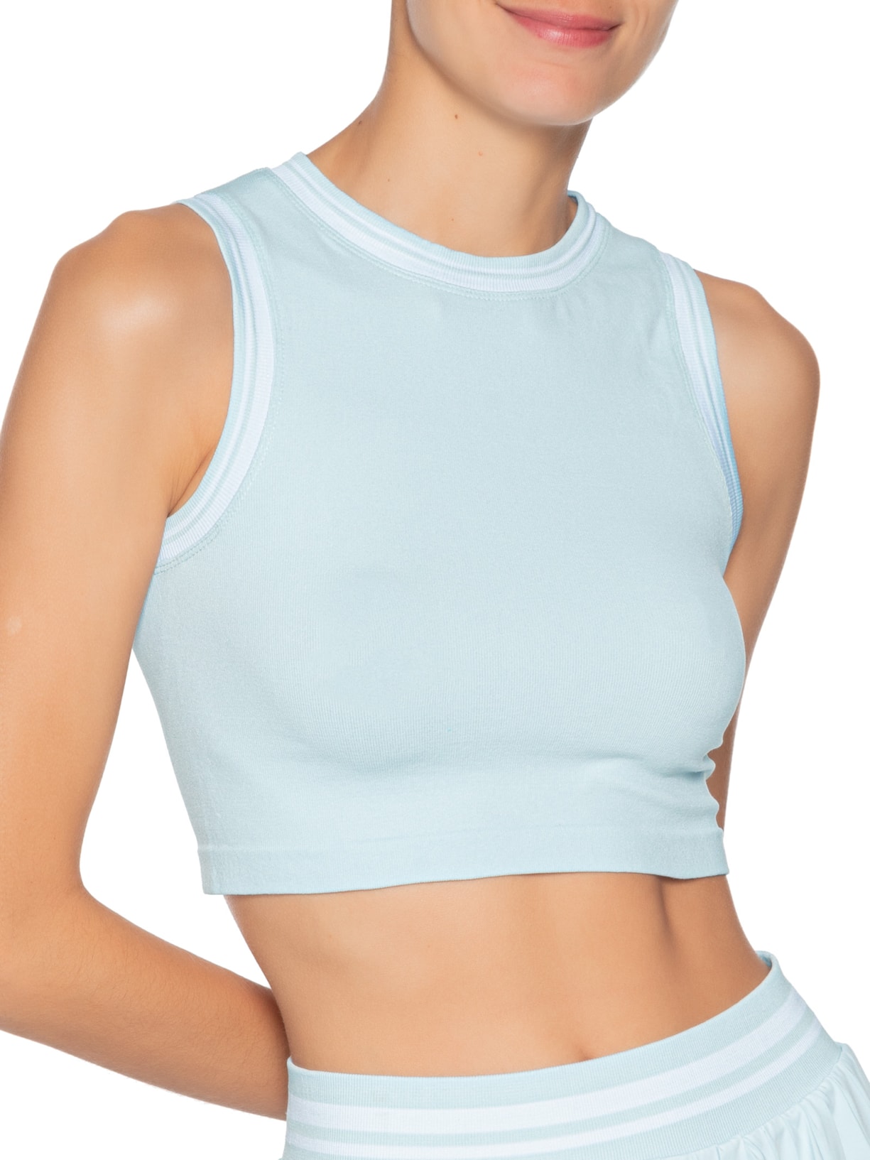 Conjunto Feminino Blusa e Saia Plissada Azul Market 33