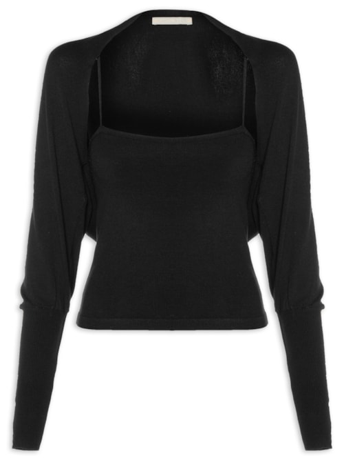 Conjunto Feminino Bolero Maytow - Preto