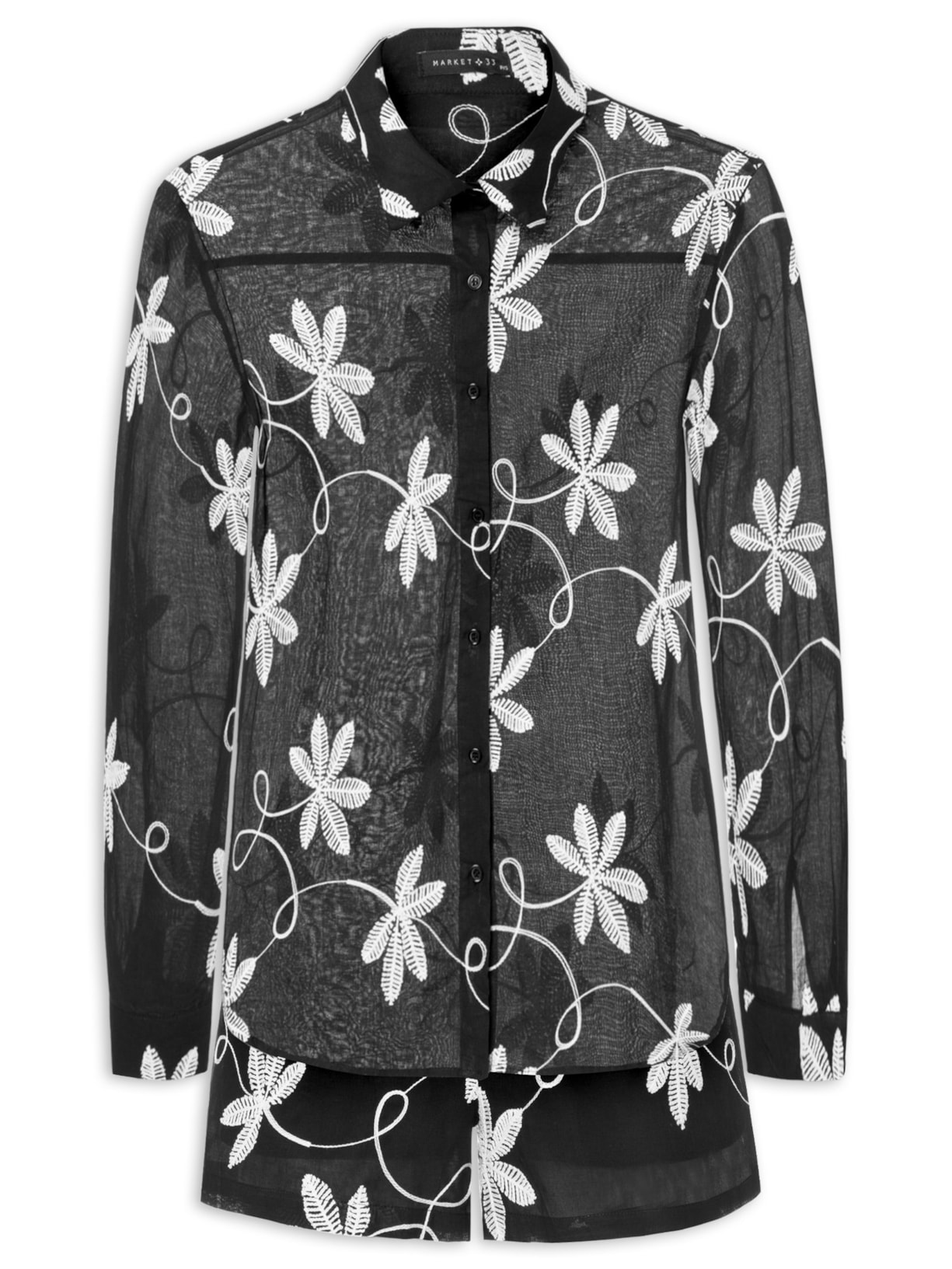 Conjunto Feminino Bordado - Preto