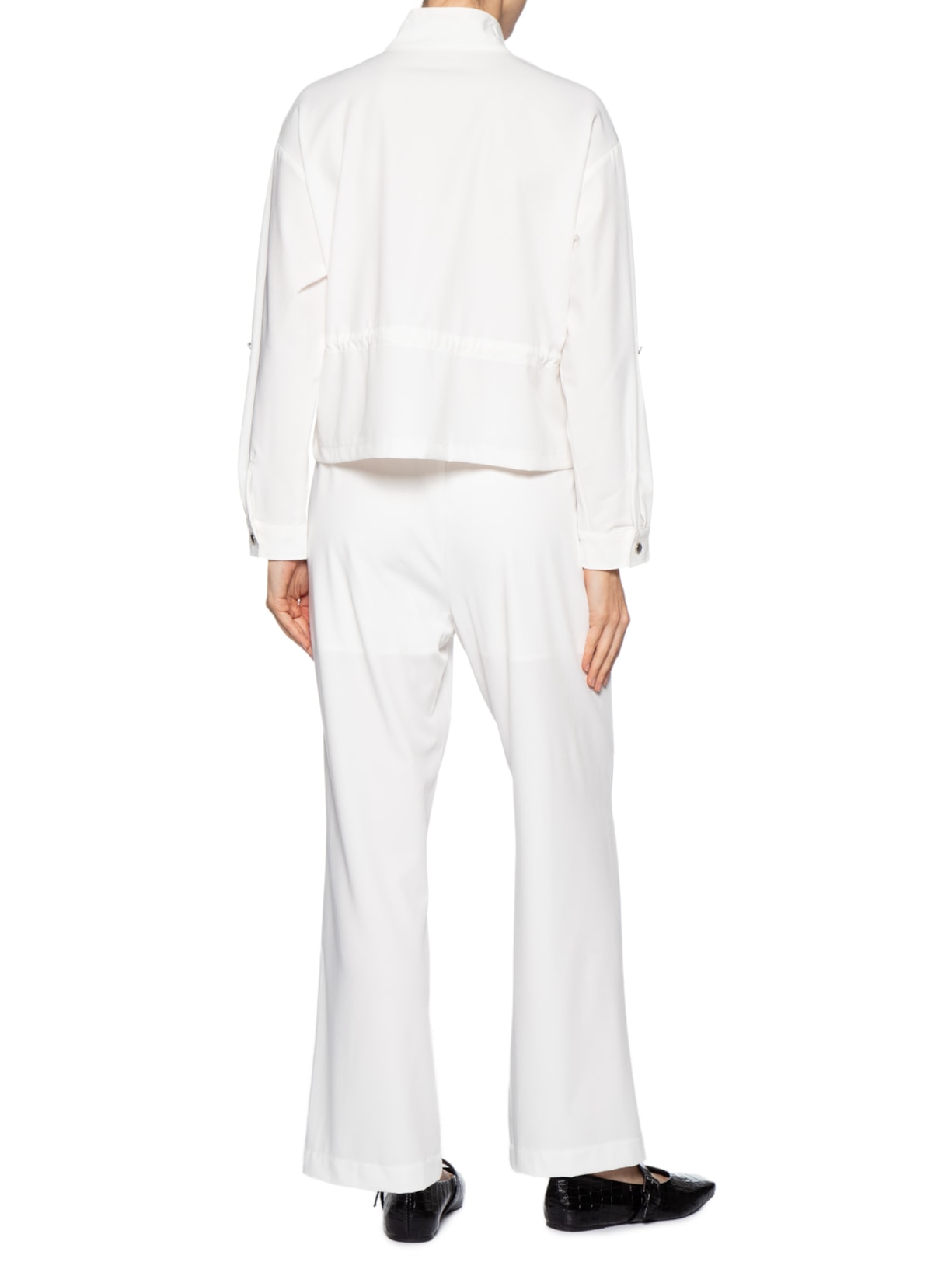 Conjunto Feminino Camisa e Calça Branco Basiq