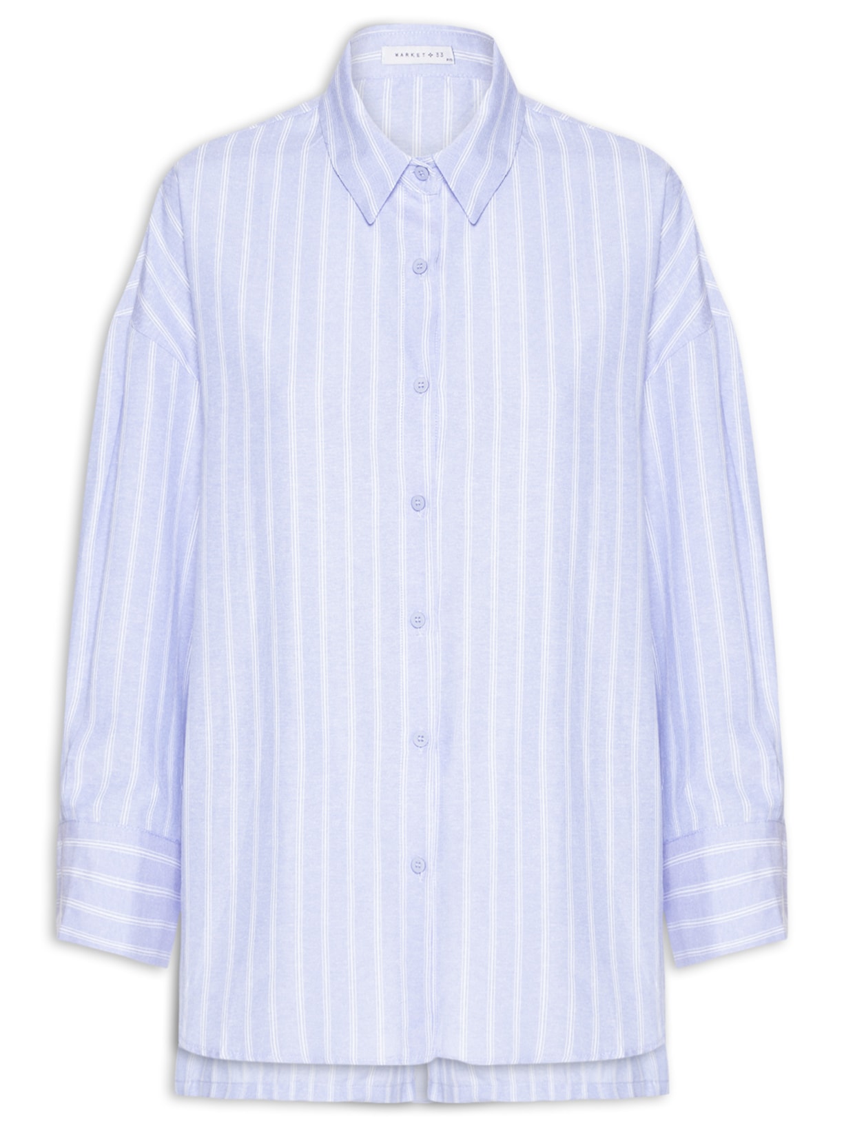 Conjunto Feminino Camisa e Short Azul Market 33