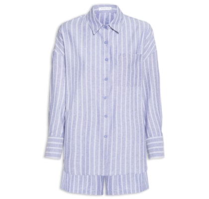 Conjunto Feminino Camisa e Short - Azul