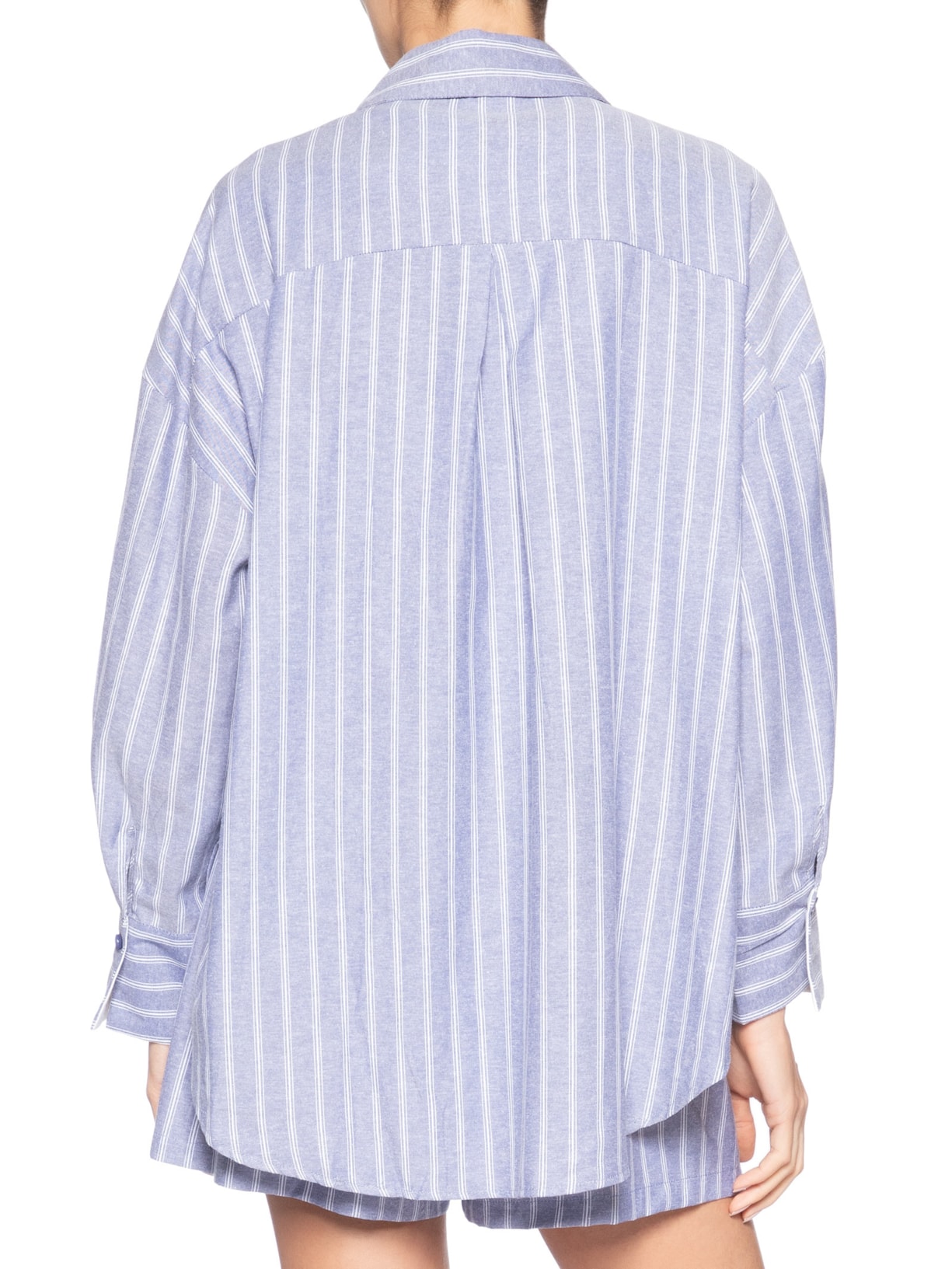 Conjunto Feminino Camisa e Short Azul Market 33