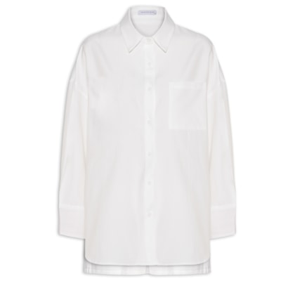 Conjunto Feminino Camisa e Short - Branco