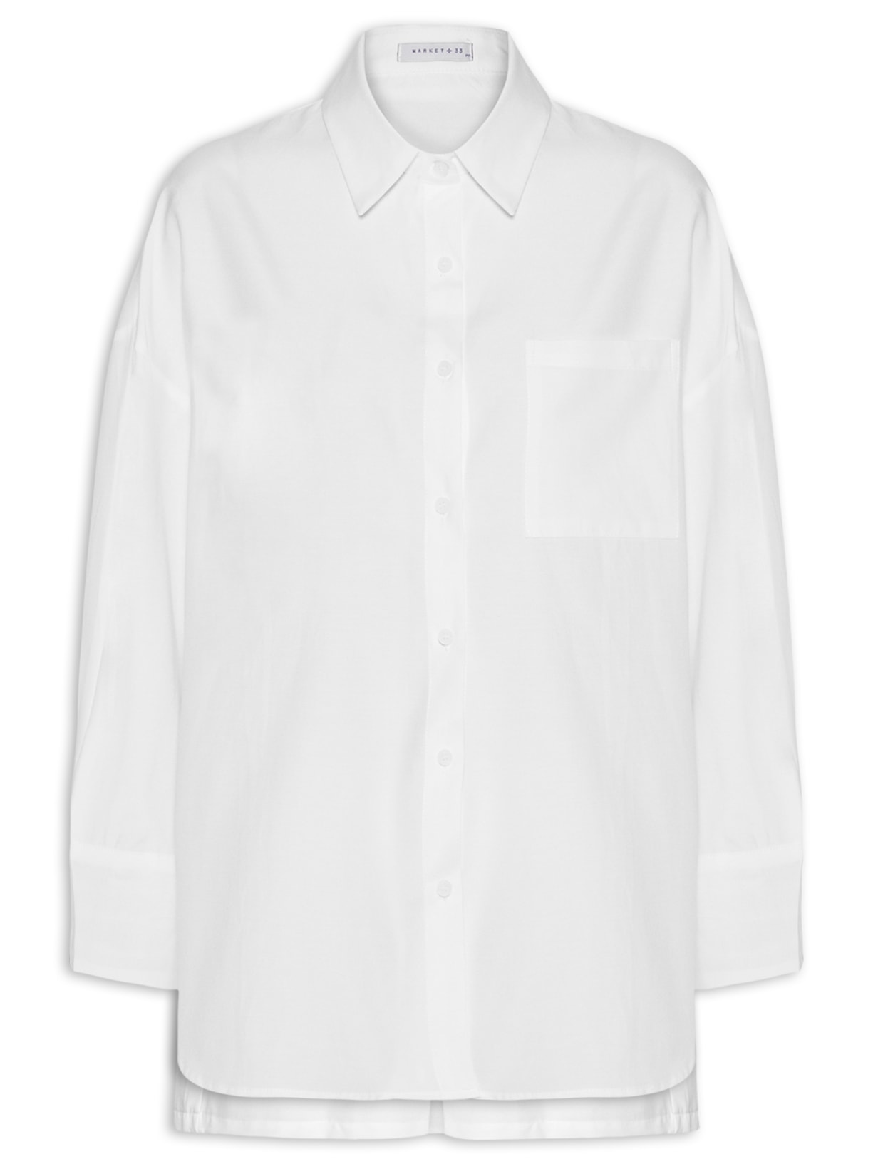 Conjunto Feminino Camisa e Short Branco Market 33