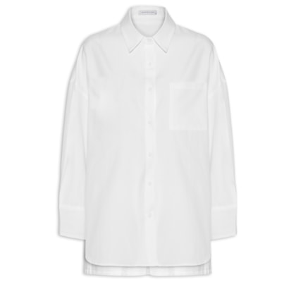 Conjunto Feminino Camisa e Short - Branco