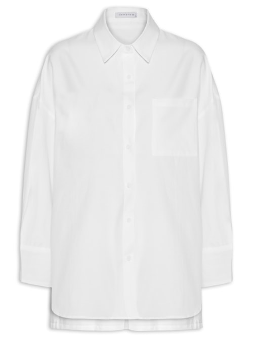 Conjunto Feminino Camisa e Short - Branco