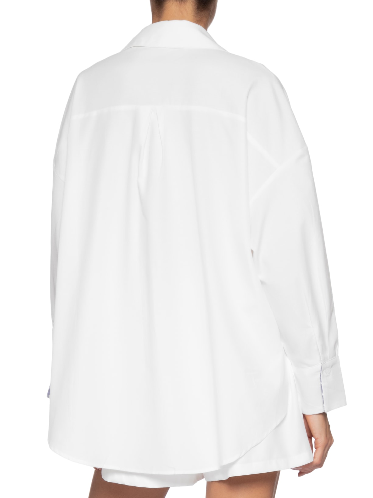 Conjunto Feminino Camisa e Short Branco Market 33