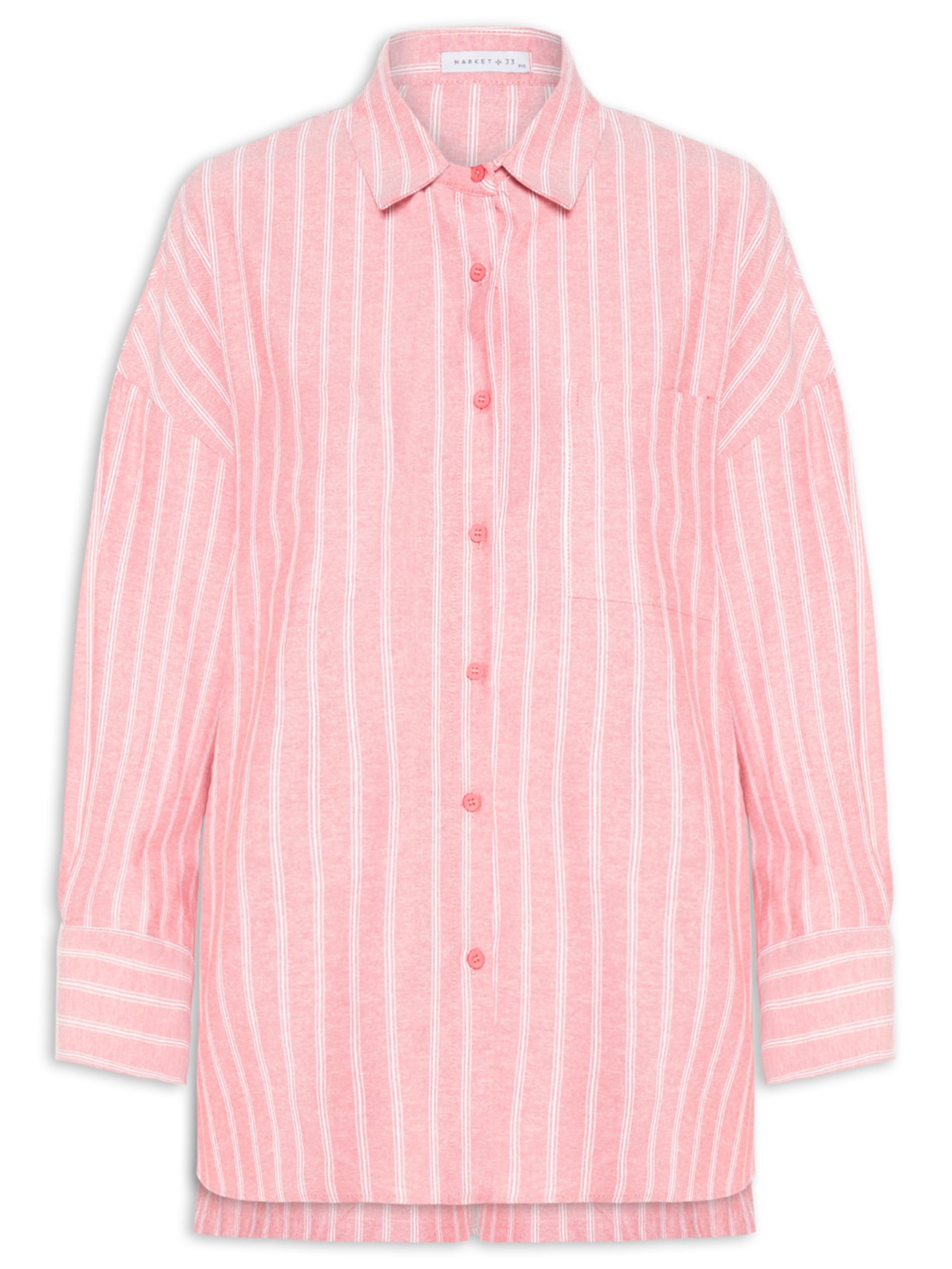 Conjunto Feminino Camisa e Short - Vermelho