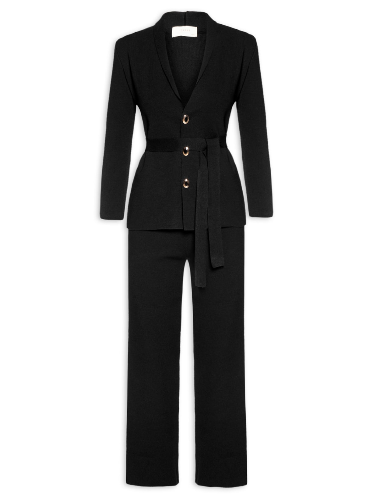 Conjunto Feminino Casaco E Calça Lara - Preto