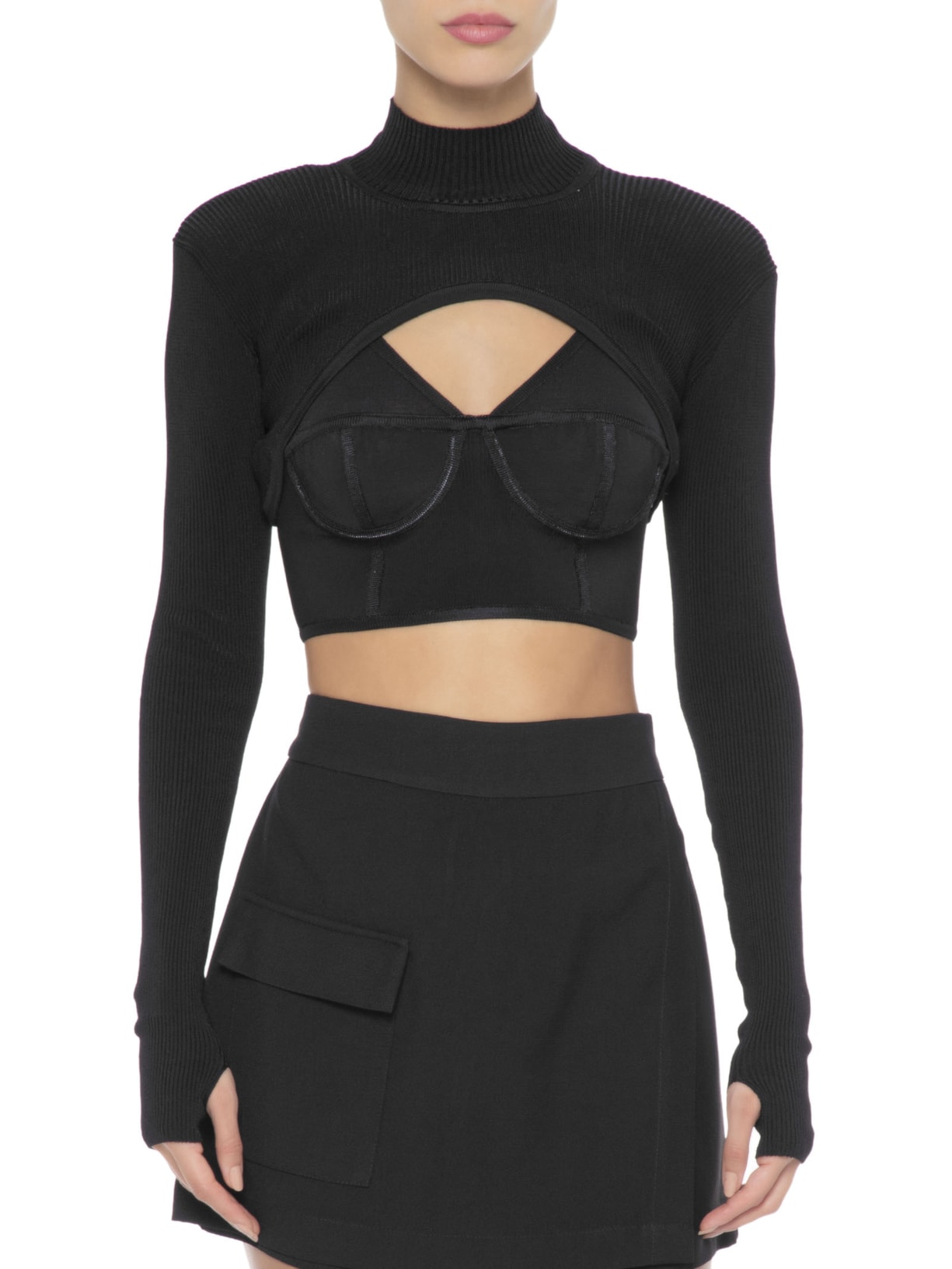 Conjunto Feminino Cesca Ocher Preto Niini