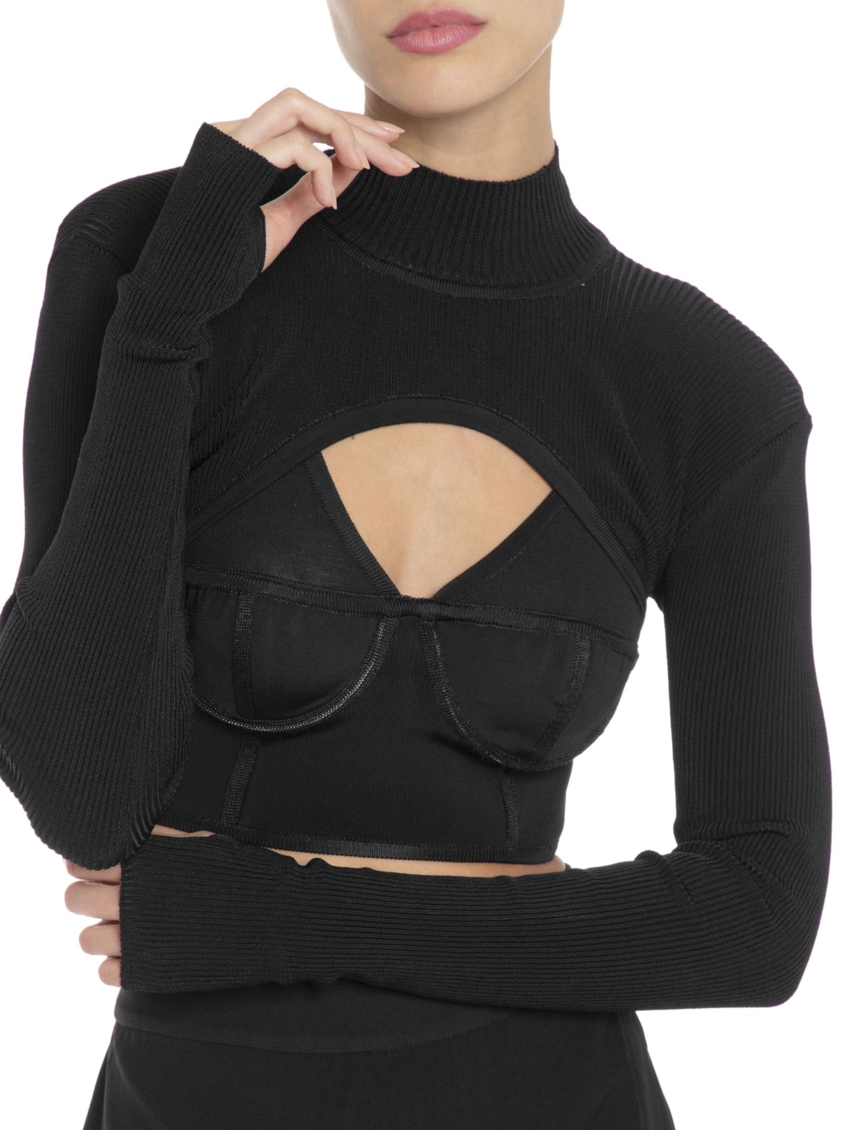 Conjunto Feminino Cesca Ocher Preto Niini