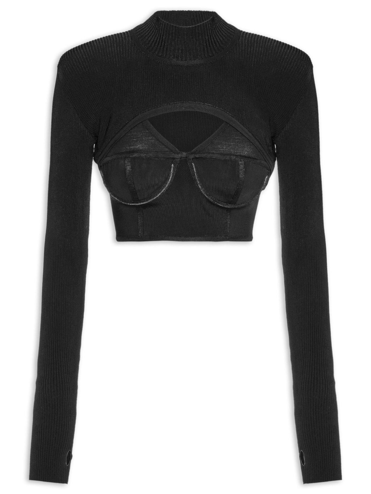 Conjunto Feminino Cesca Ocher Preto Niini