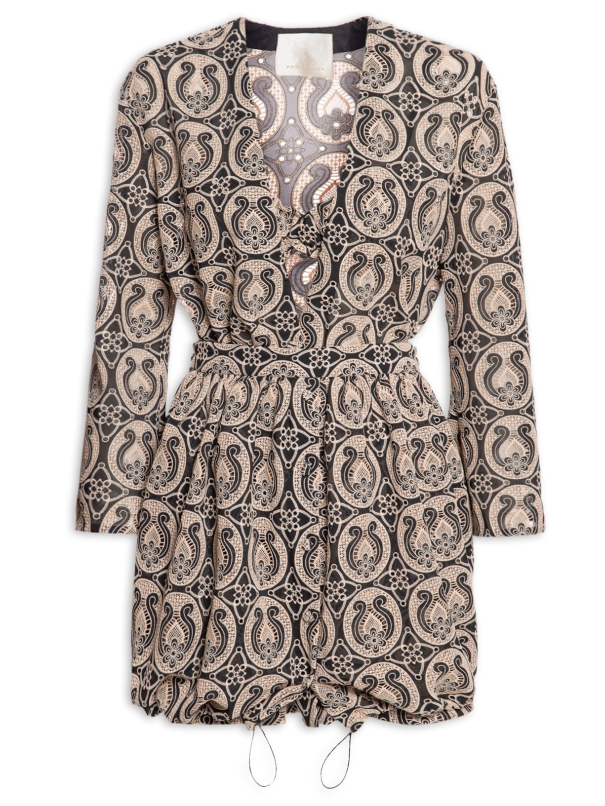 Conjunto Feminino Chiffon Harpa - Marrom