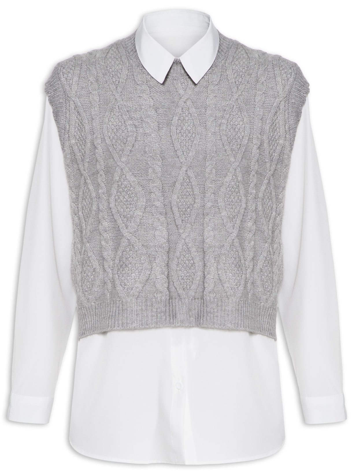 Conjunto Feminino - Cinza