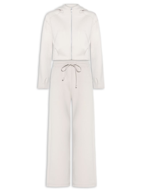 Conjunto Feminino Em Moletom - Off White