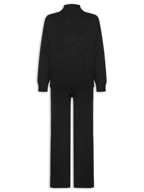 Conjunto Feminino em Tricot – Preto
