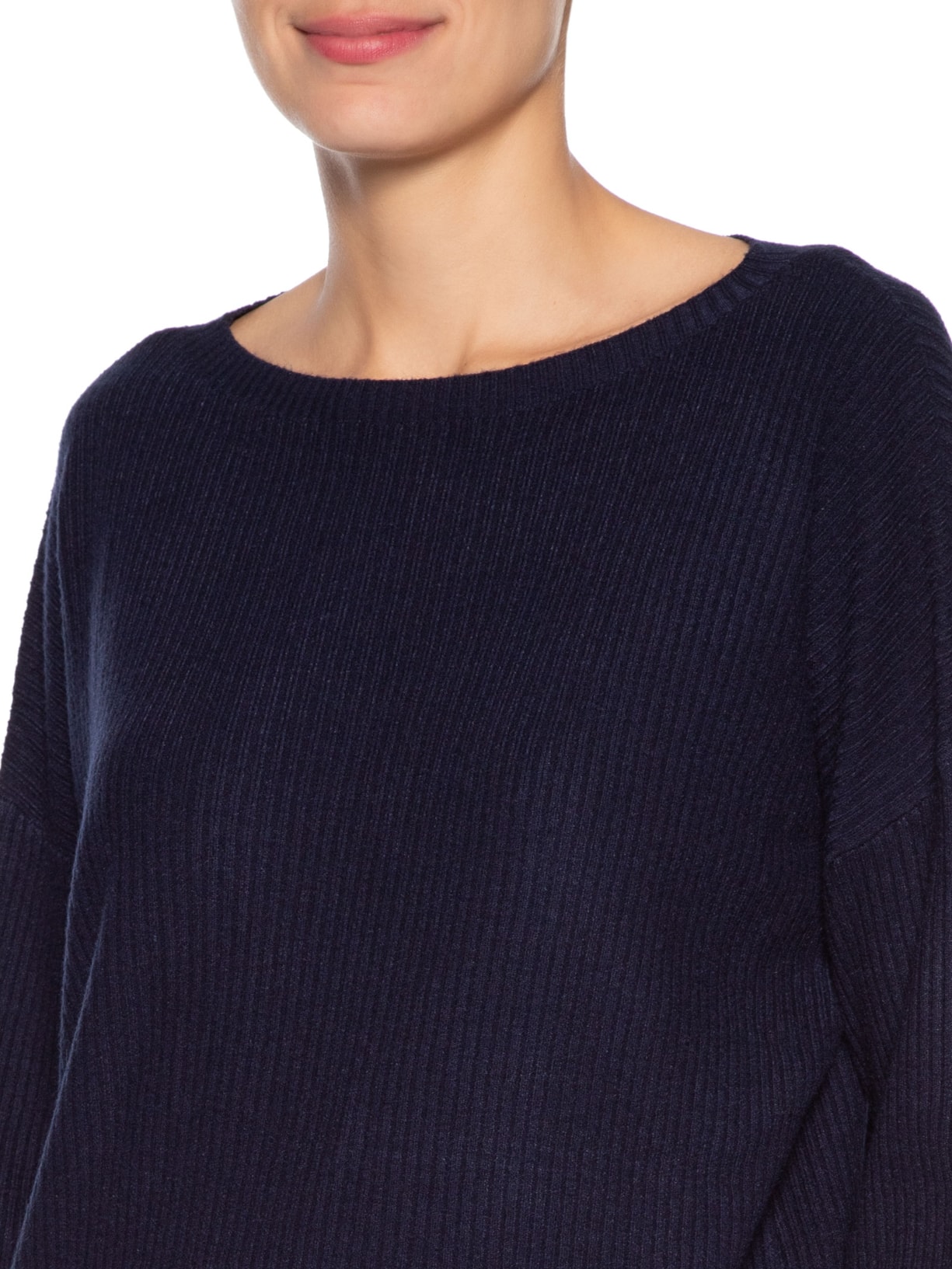 Conjunto Feminino Em Tricot Azul Basiq