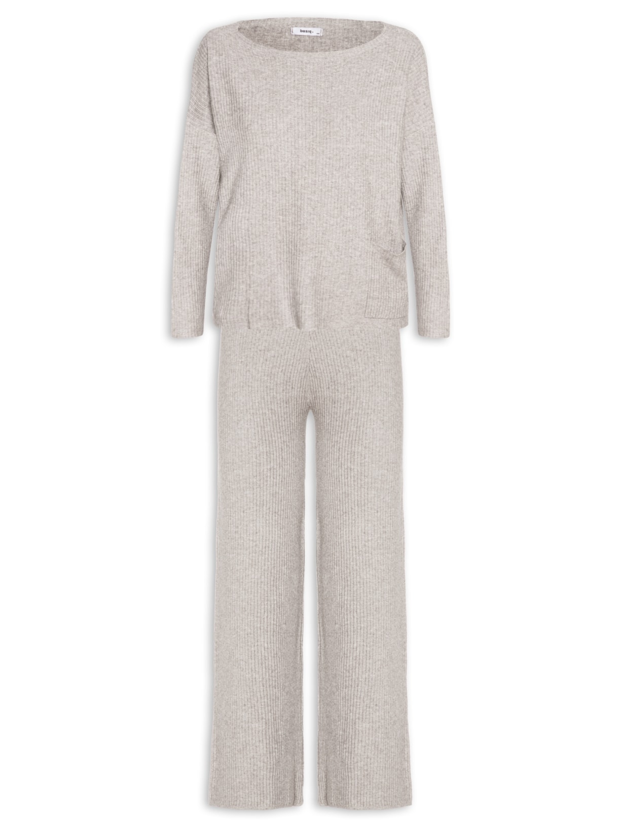 Conjunto Feminino Em Tricot - Bege