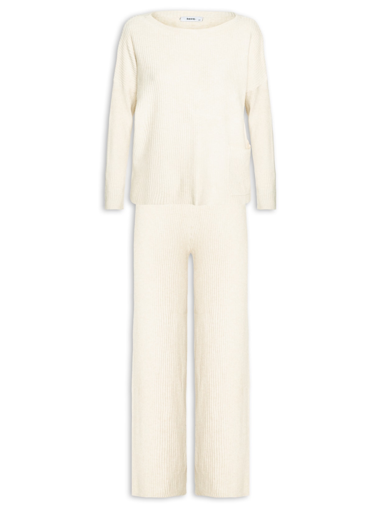 Conjunto Feminino Em Tricot - Bege