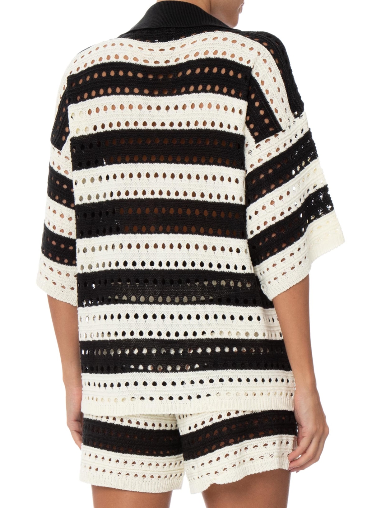 Conjunto Feminino Em Tricot Preto Market 33