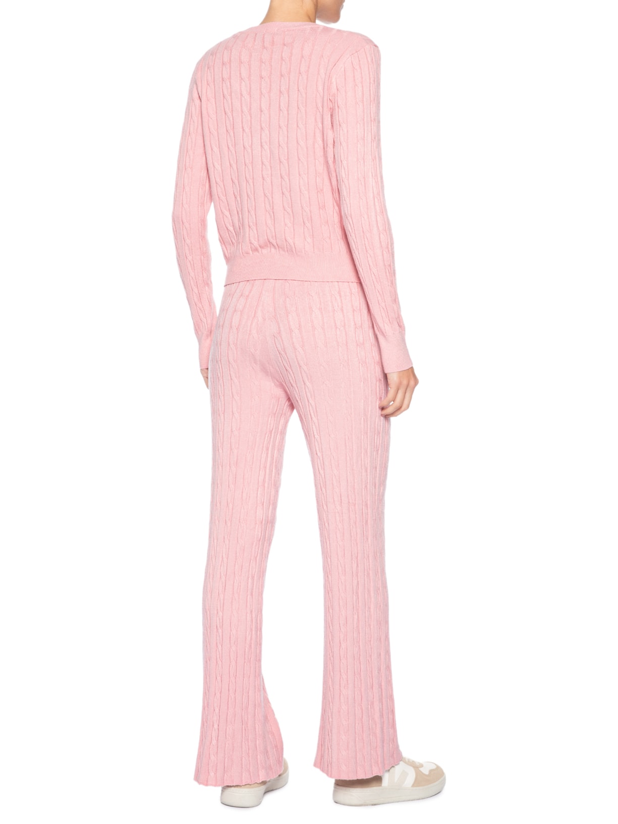 Conjunto Feminino Em Tricot Texturizado – Rosa Basiq