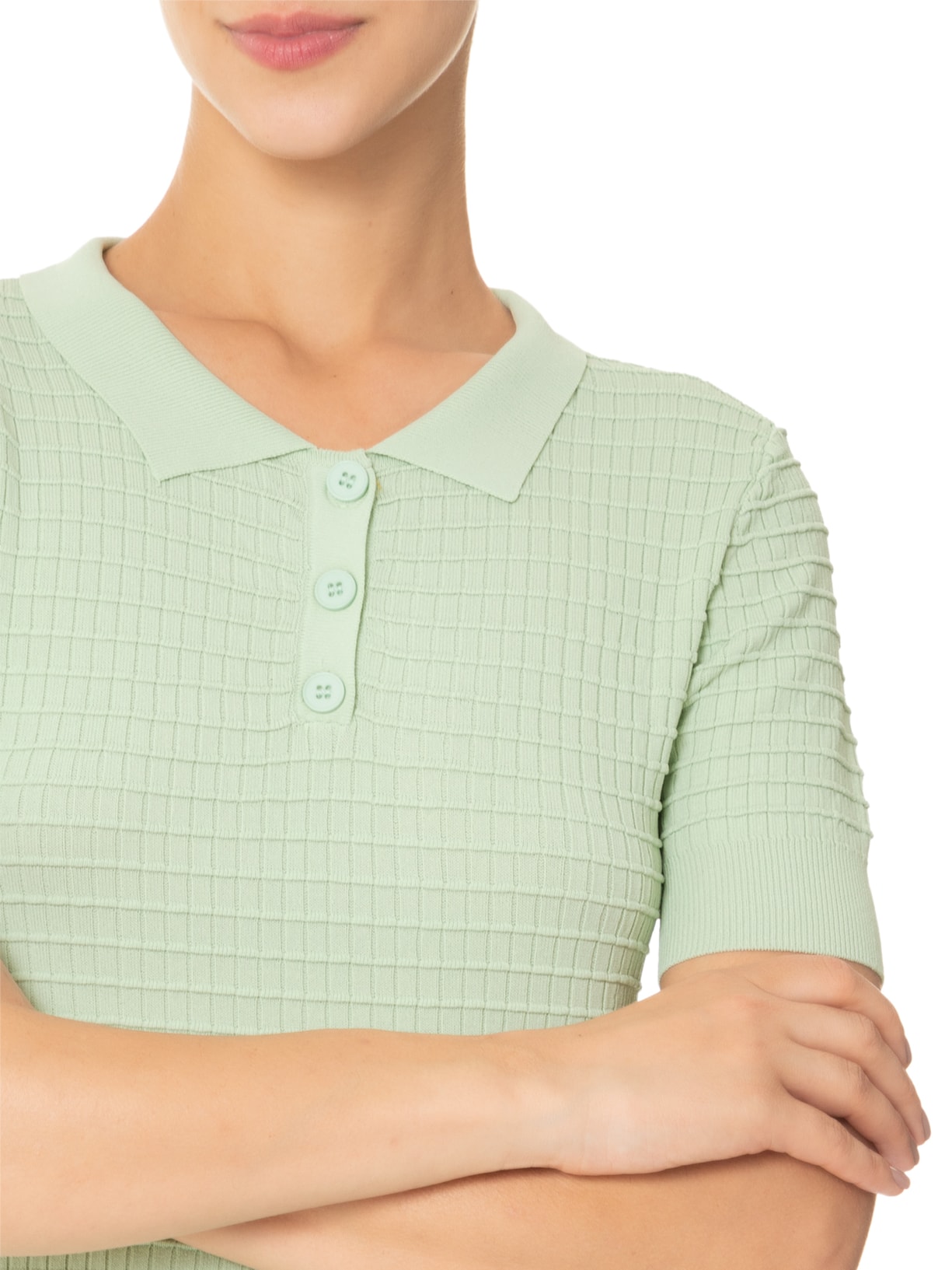 Conjunto Feminino Em Tricot Verde Market 33