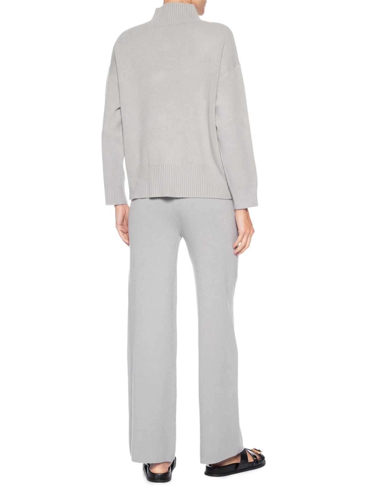 Conjunto Feminino em Tricot – Cinza Market 33