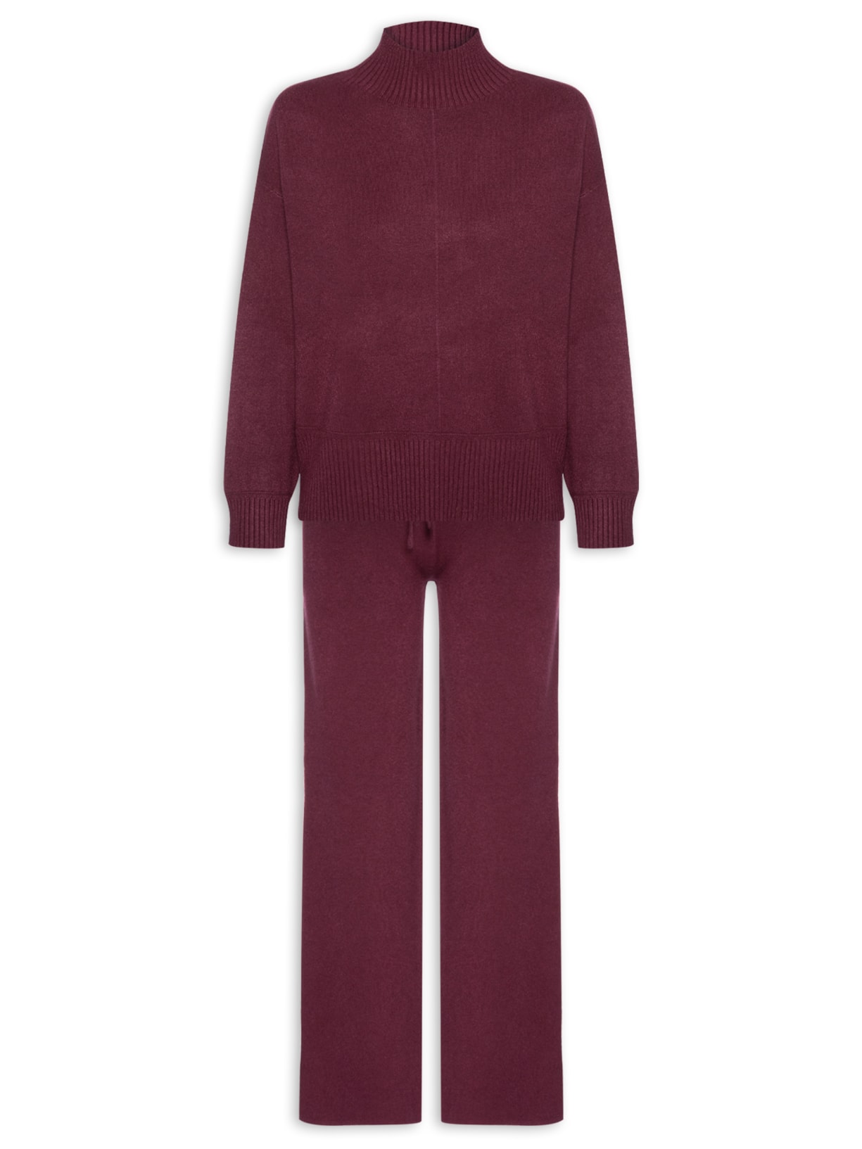 Conjunto Feminino em Tricot – Vermelho