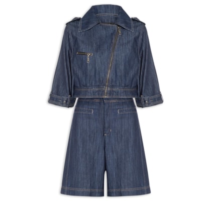 Conjunto Feminino Jeans - Azul