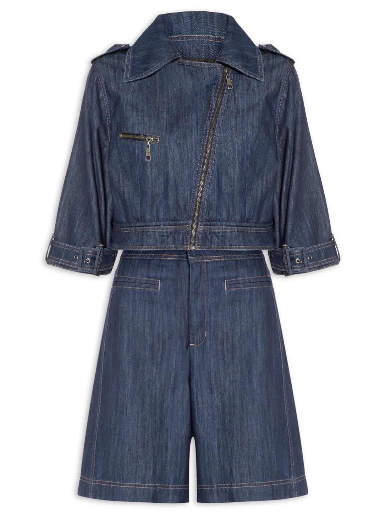 Conjunto Feminino Jeans - Azul