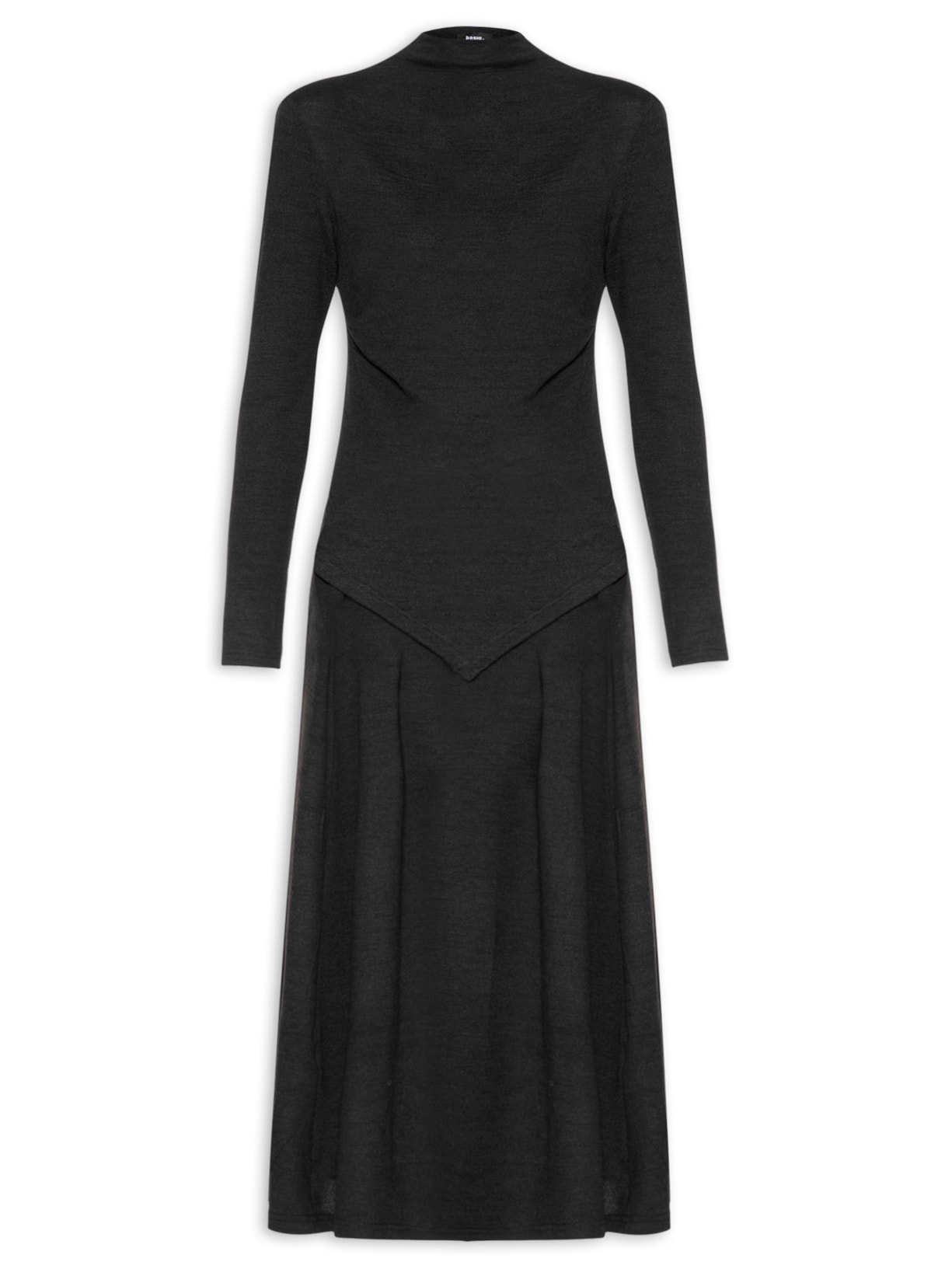 Conjunto Feminino Malha Blusa Manga Longa - Preto