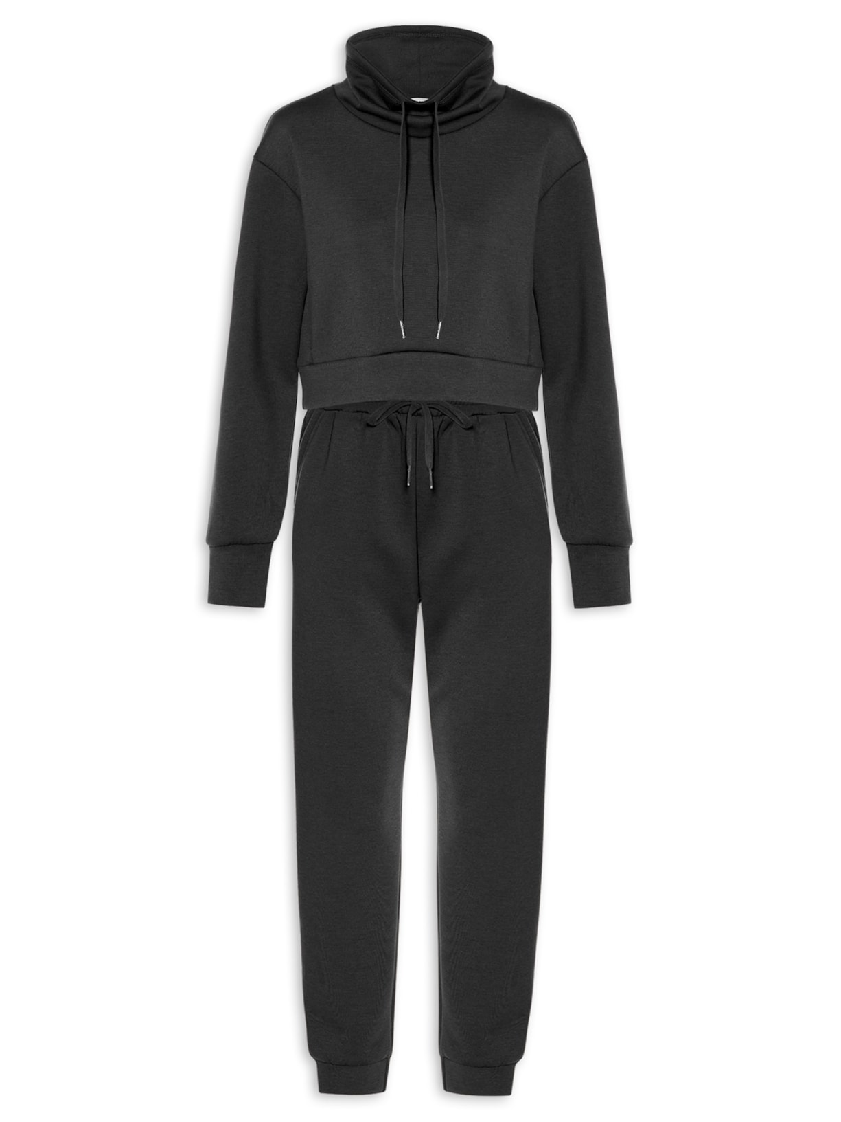 Conjunto Feminino Moletom - Preto