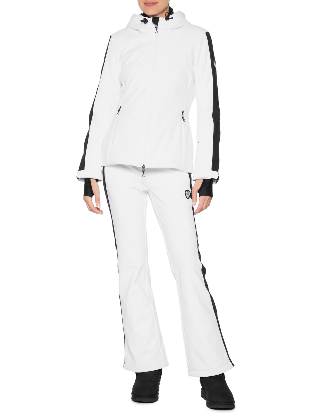 Conjunto Feminino Para Ski Branco Ea7 Emporio Armani