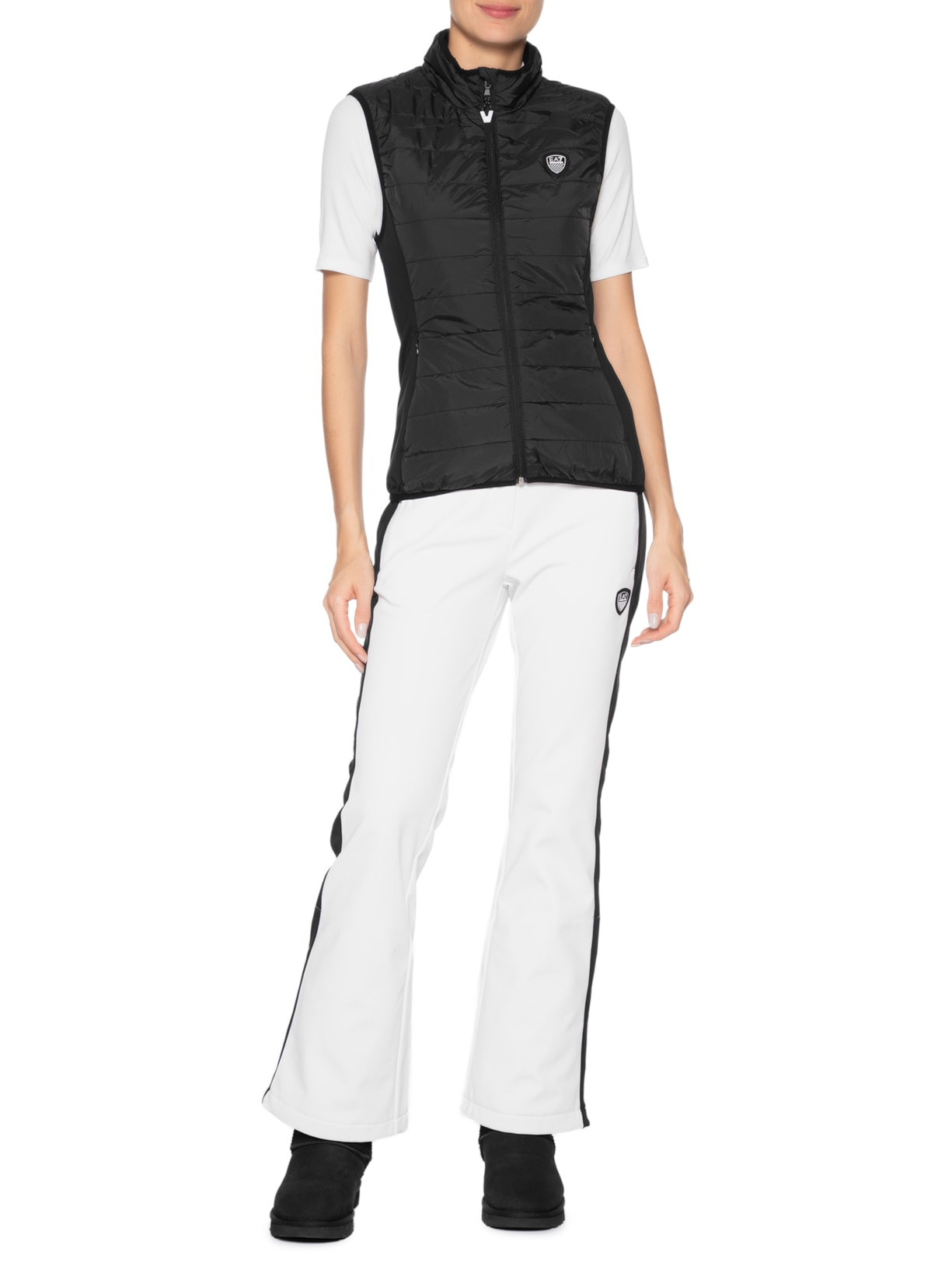 Conjunto Feminino Para Ski Branco Ea7 Emporio Armani