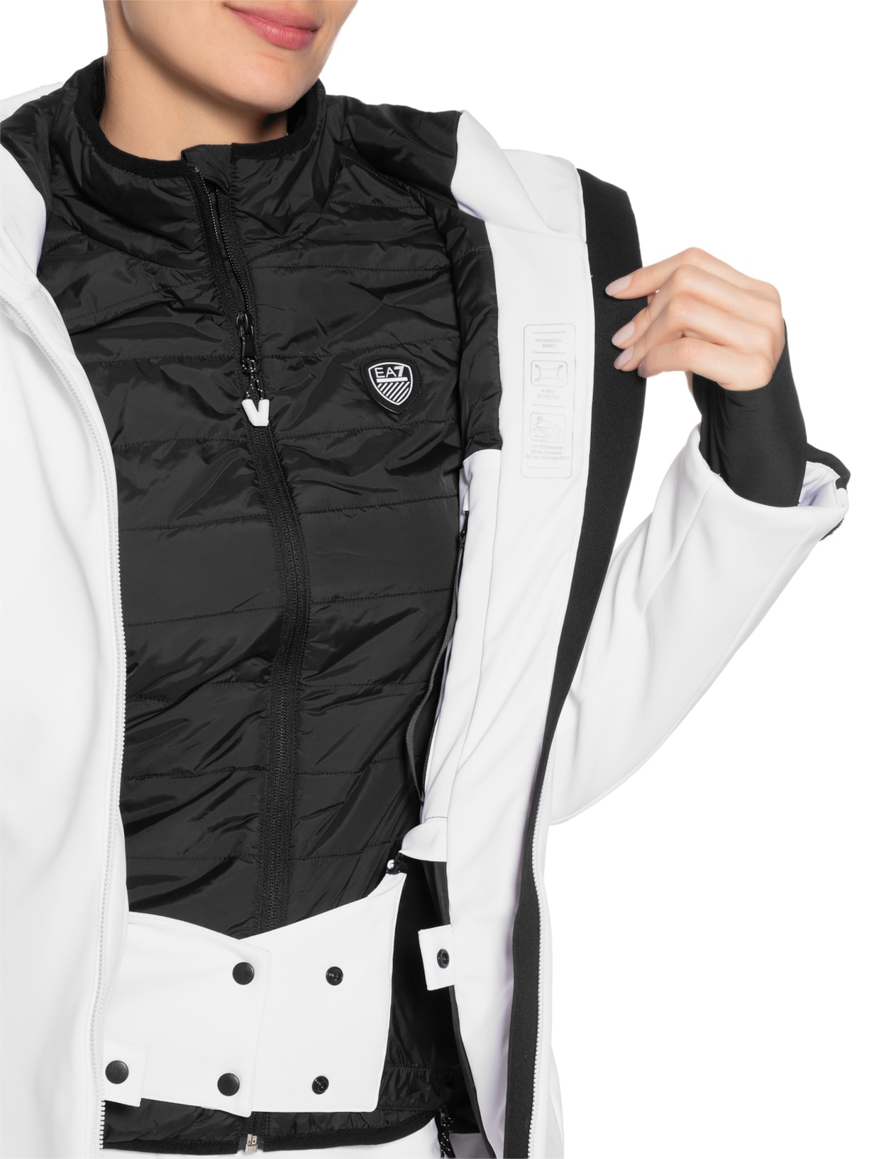 Conjunto Feminino Para Ski Branco Ea7 Emporio Armani